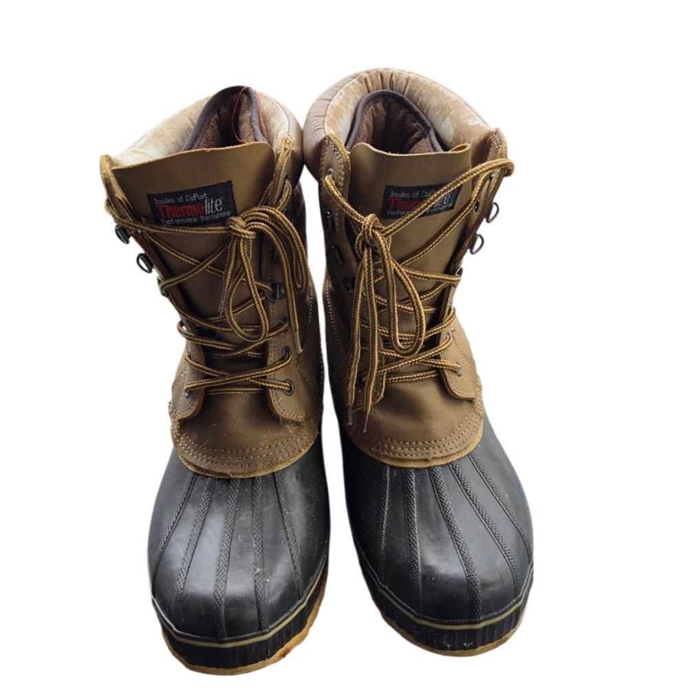 Thermolite Steel Shank Performance Insulators Men's Tan and Black Boots 11